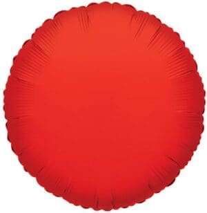 18" RED ROUND FOIL