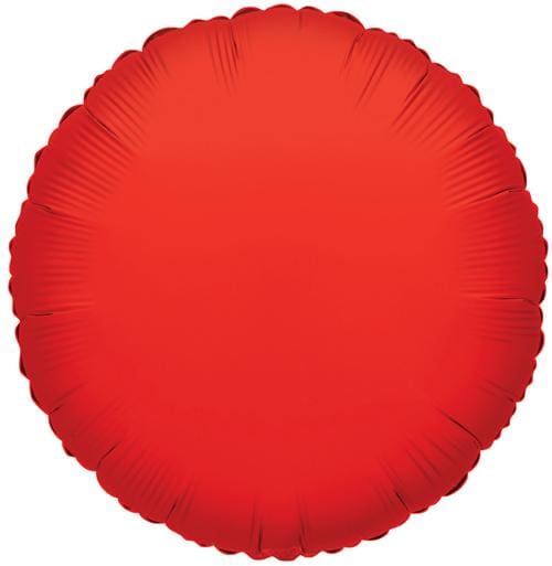 18" RED ROUND FOIL