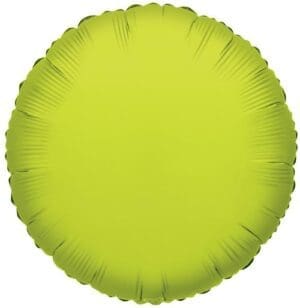 18" LIME GREEN ROUND FOIL