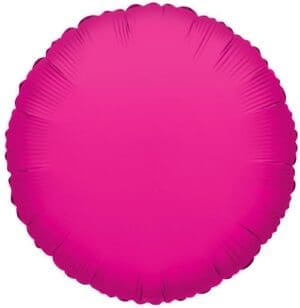 18" HOT PINK ROUND FOIL