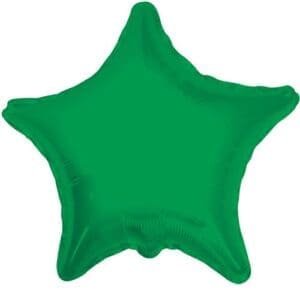 18" GREEN STAR FOIL BALLOON