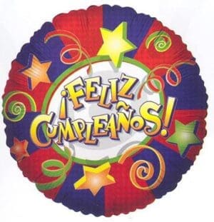 18" FELIZ CUMPLEANOS FOIL