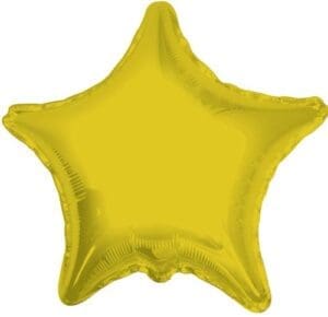 18" GOLD STAR  FOIL BALLOON