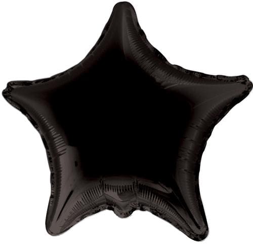 18" BLACK STAR FOIL BALLOON