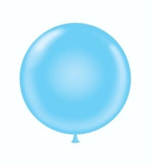 24" Baby Blue Latex Balloons