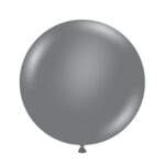 24" Gray Smoke Latex Balloons