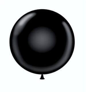 24" BLACK LATEX BALLOONS