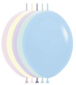 12" Pastel Matte Assorted Link o Loon