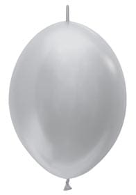 6" Metallic Silver Link o Loon