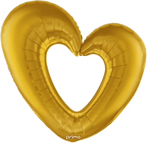 40" Gold Open Heart