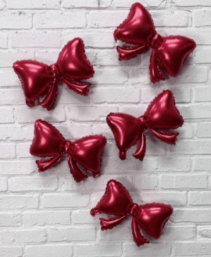 9" Mini Red Bows