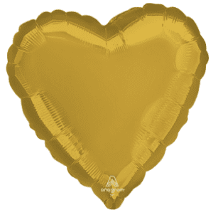 18" Gold Heart