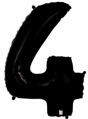 34" NUMBER 4 BLACK