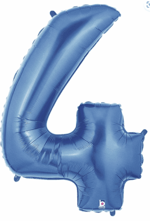 40" Blue Number 4