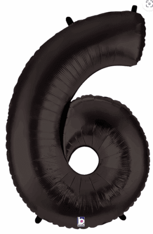 34" NUMBER 6 BLACK