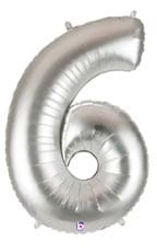 40" Silver Number 6