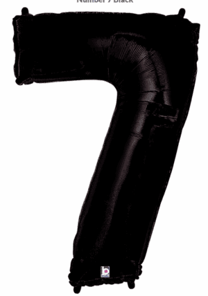 34" NUMBER 7 BLACK