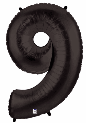34" NUMBER 9 BLACK