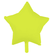 18" Neon Yellow Star