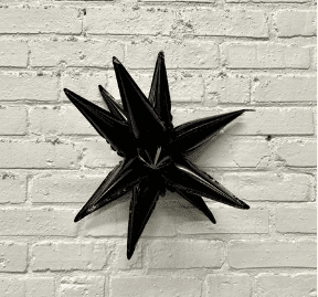 12" Black Mini Starburst