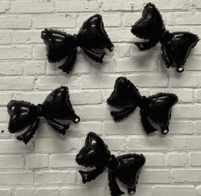 9" Black Mini Bow