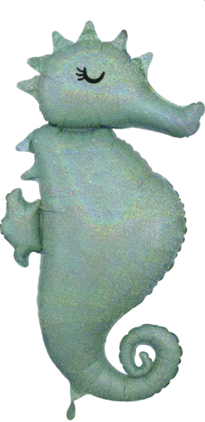 38" Mermaid Wishes Seahorse