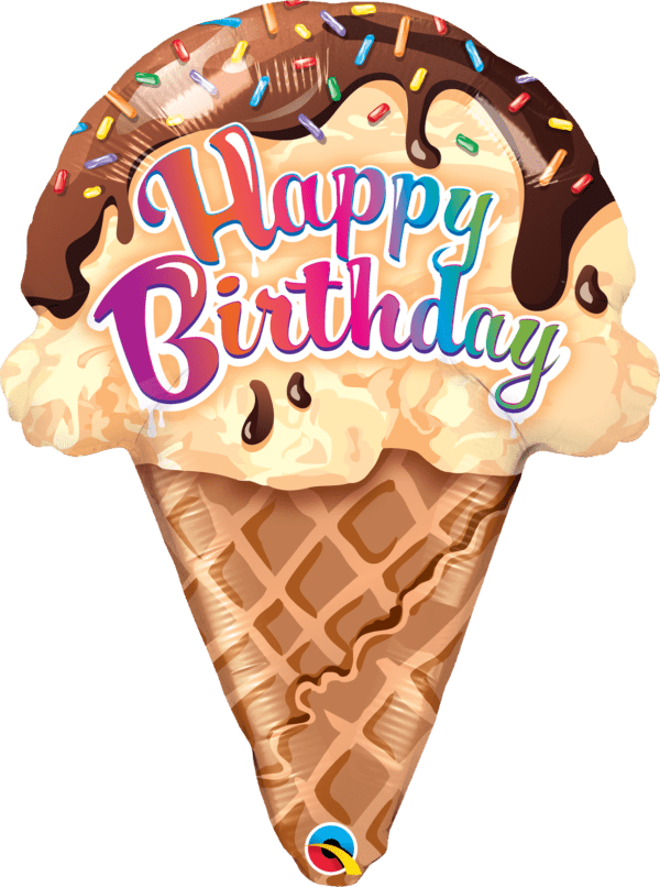 27" Ice Cream Cone Birthday