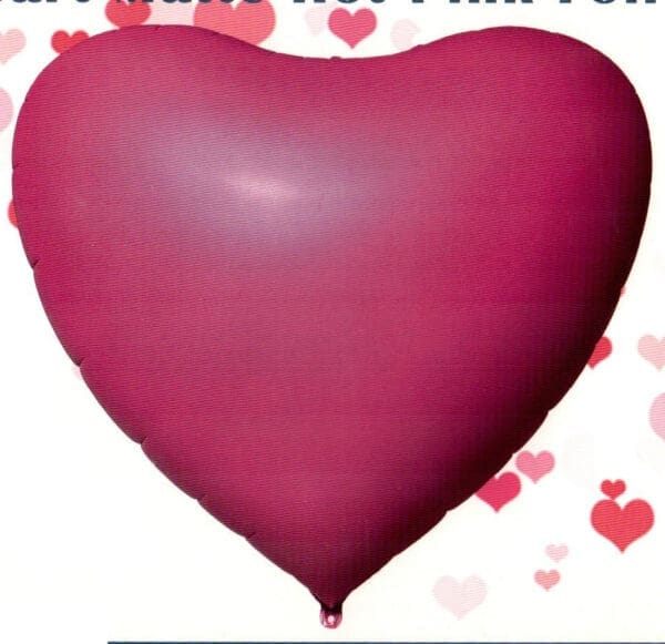 68" Hot Pink Heart