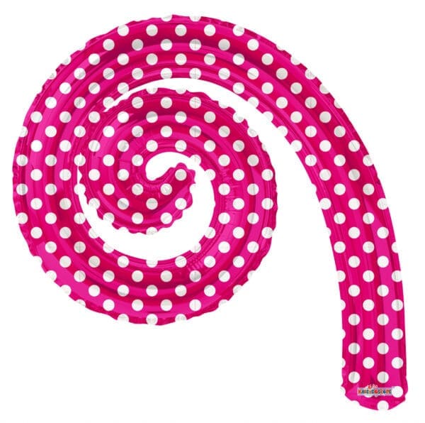 Spiral Spiral Hot Pink Dots