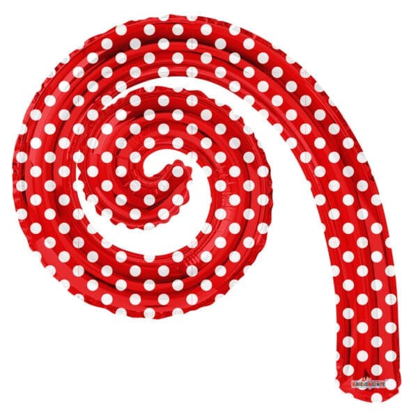 Kurly Spiral Red Dots