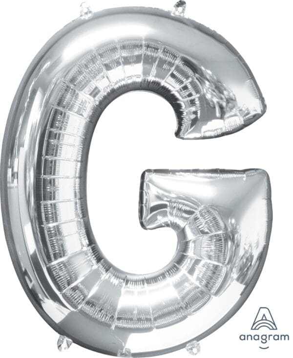 16" Silver Letter G