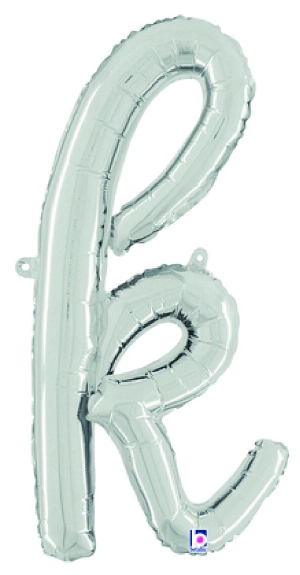 Silver Script Letter K