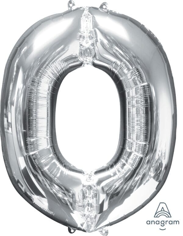 16" Silver Letter O