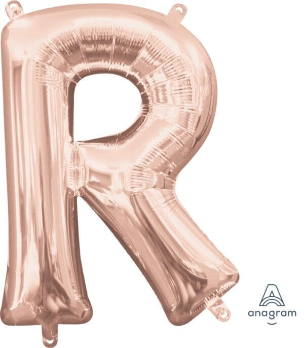 34" Rose Gold Letter R