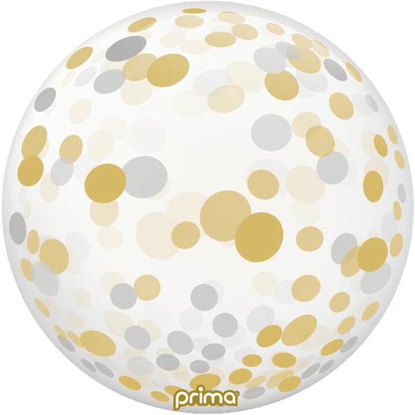 20" Gold & Silver Confetti Sphere