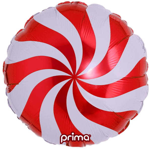 18" Red Candy Swirl