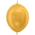6" Metallic Gold Link o Loon