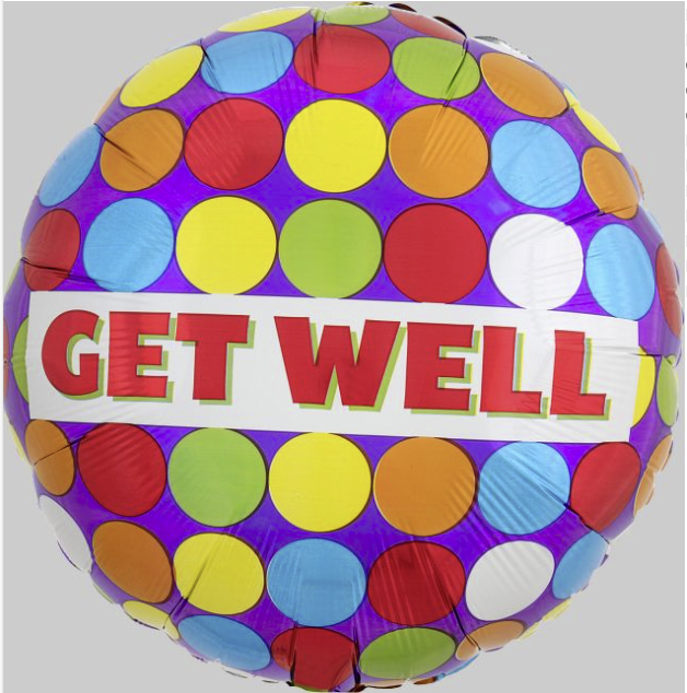18" Get Well Colorful Dots
