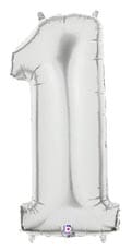 40" Silver Number 1