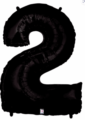 34" NUMBER 2 BLACK