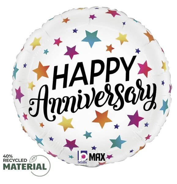 18" Colorful Anniversary