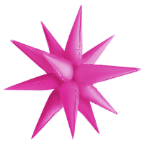 26" Neon Pink Starburst
