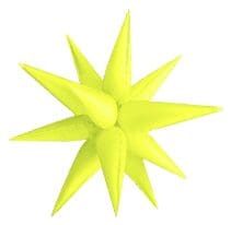 26" Neon Yellow Starburst
