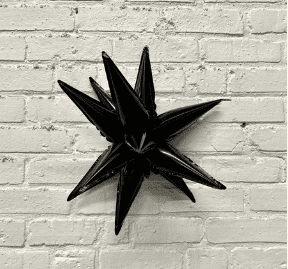 12" Black Mini Starburst